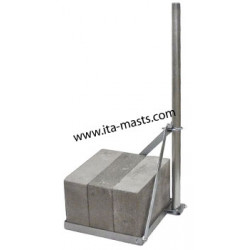 SUP1 55/60 - SUPPORT DE MÂT 55 OU 60 MM À LESTER