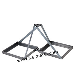 SUP4 40/50 - DOUBLE SUPPORT DE MÂT 40 À 50 MM À LESTER