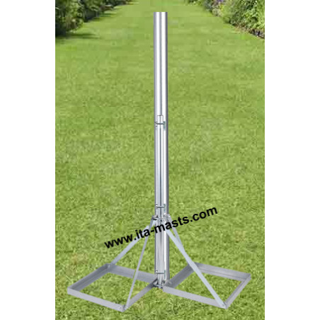 SUP4 55/60 - DOUBLE SUPPORT DE MÂT 55 OU 60 MM À LESTER