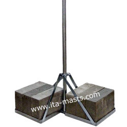 SUP4 55/60 - DOUBLE SUPPORT DE MÂT 55 OU 60 MM À LESTER