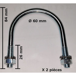 FIX60 - BRIDE EN U 60 MM