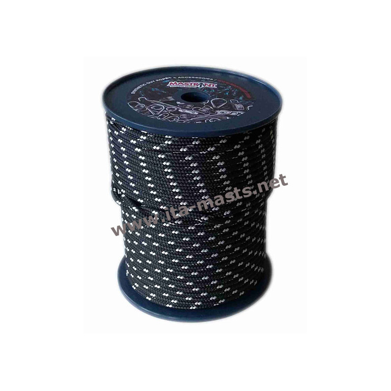 50Q6 - Corde de haubanage 6mm x 50m TRÈS GRANDE RÉSISTANCE