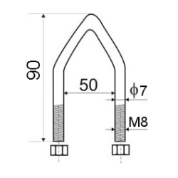 FIX90 - COLLIER 90/50 MM